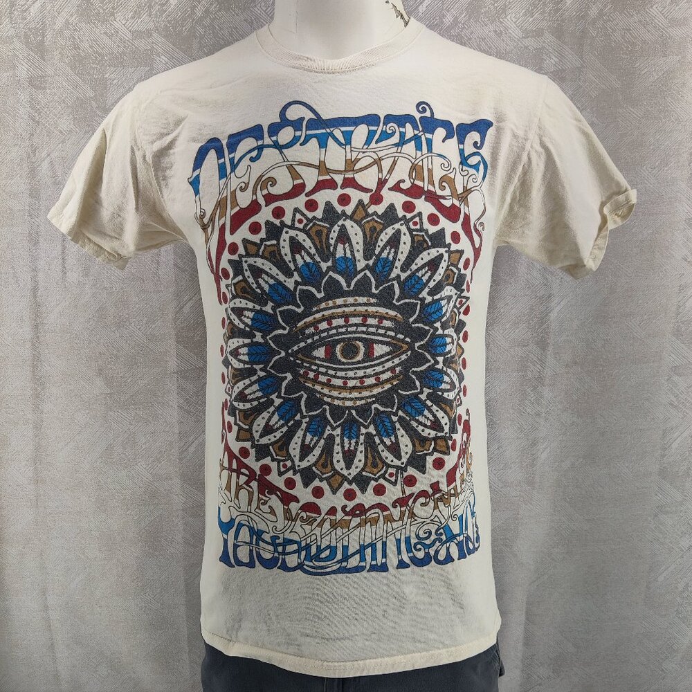 Destrage Are You Kidding Me Shirt Adult Medium White Graphic Print‎ Short Sleeve